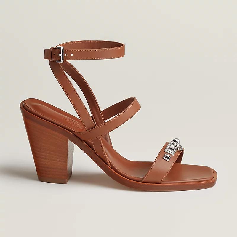 Giày Hermes Ivresse 65 Sandal Nữ Nâu